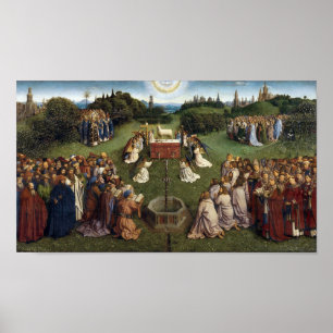 Poster Gand Altarpiece (détail), Van Eyck Brothers