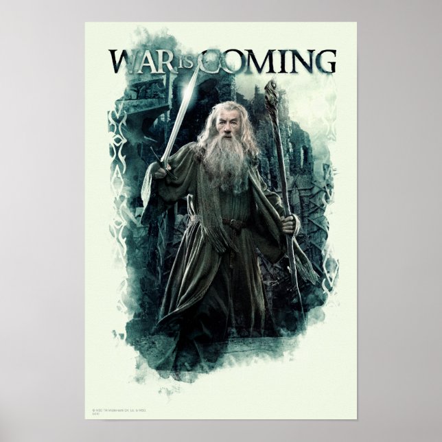 Poster Gandalf - La Guerre Arrive (Devant)