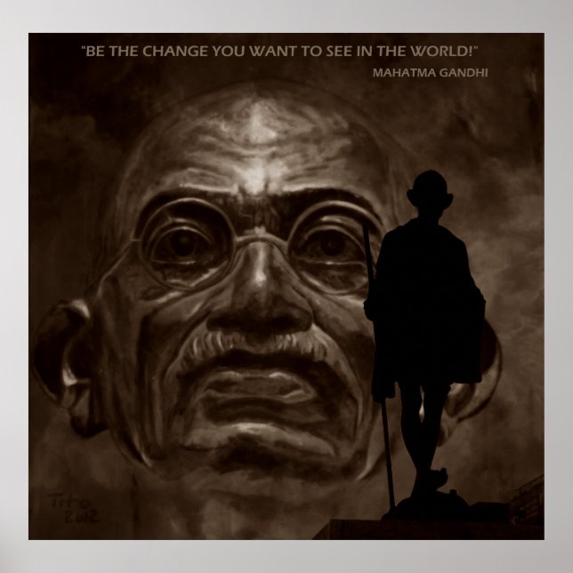 POSTER GANDHI (Devant)