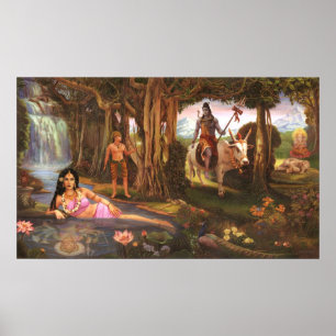 Poster Ganesh Leela - Before Ganesh got his elephant head