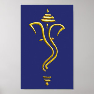 Poster Ganesha d'or II