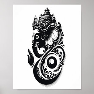 Poster Ganesha, Ganesha hindou spirituel Dieu indien de y