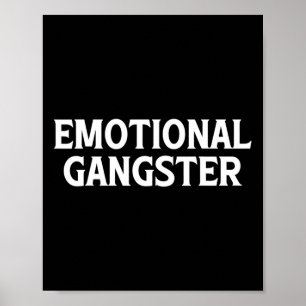 Poster Gangster émotionnel - Méditation de Yoga amusant M