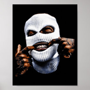 Poster Gangster Gangsta Drôle Hip Hop Hiphop Dents D'or H