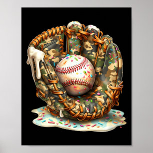 Poster Gants de baseball camouflage Lifestyle 101 Vêtemen