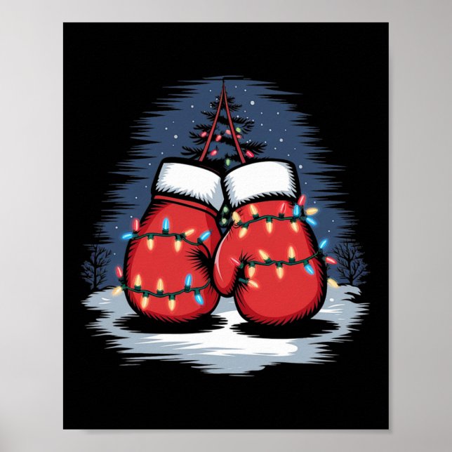 Poster Gants de boxe Boîte de Noël (Devant)