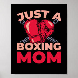 Poster Gants de boxe de boxeur - Sparring juste une boxeu