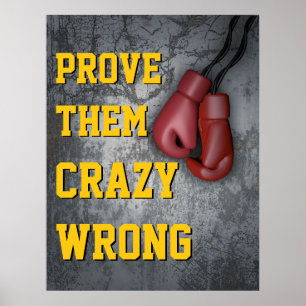Poster Gants de boxe pour leur prouver qu'ils ont tort de