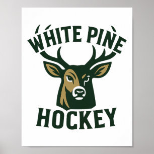 Poster Gants de hockey sur glace White Pine Bucks College