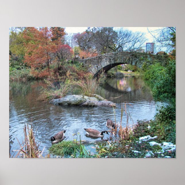 Poster Gapstow Bridge Central Park New York City (Devant)
