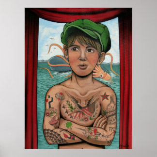 Poster Garçon cabine