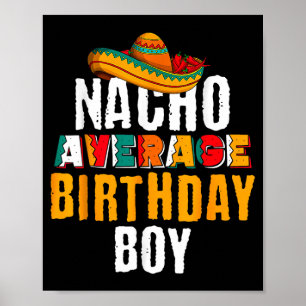Poster Garçon d'anniversaire pas moyen Cinco De Mayo Drôl