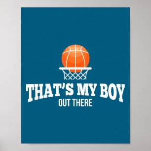 Poster Garçon de basketball pour maman papa grand-mère gr