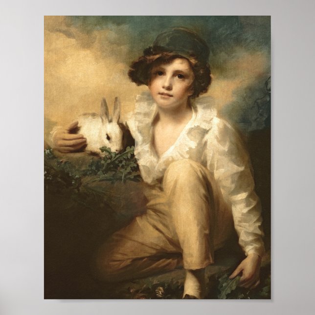 Poster Garçon Et Lapin De Sir Henry Raeburn (Devant)