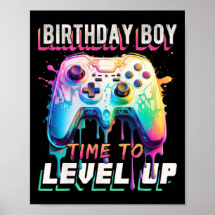 Poster Garçon Il est temps de passer au niveau supérieur 