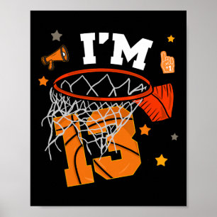 Poster Garçon squelette 13 ans anniversaire Treize ans