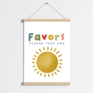 Poster Garçons 1er Voyage Autour Du Soleil Favor Signal