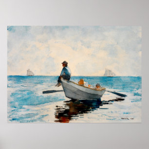 Poster Garçons dans un Dory par Winslow Homer