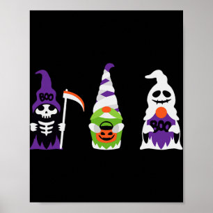 Poster Garçons d'Halloween Squelette Fantôme Citrouille É