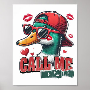 Poster Garçons Valentines Appelez-Moi Chasse De Canard Ki