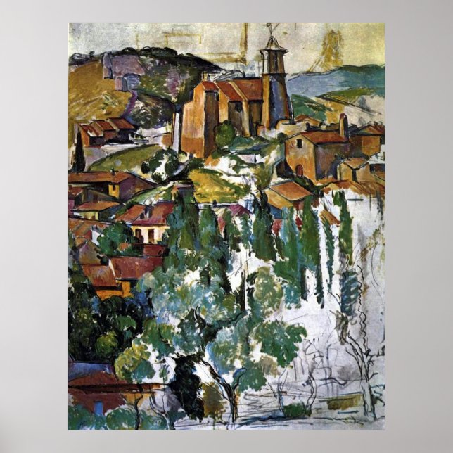 Poster Garddanne - Paul Cezanne - c1880 (Devant)