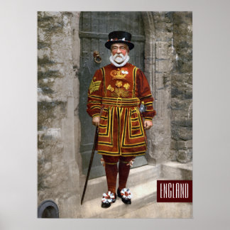 Poster Garde anglaise en robe Tudor