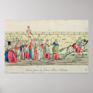 Poster Garde avancée des femmes allant à