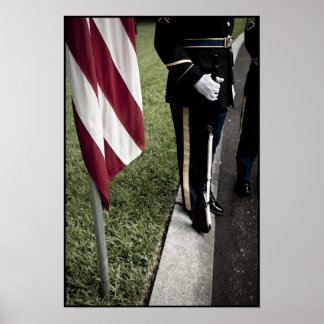 Poster garde couleur de l'armée