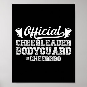 Poster Garde du corps de cheerleader frère de pom-pom gir
