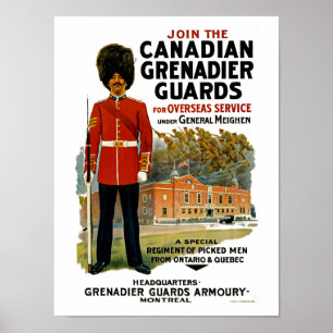 Poster Garde-grenades canadienne