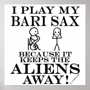 Poster Garde le saxo parti de Bari d'aliens