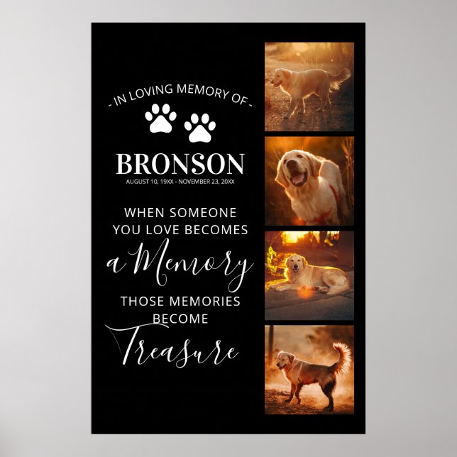 Poster Garde-mémoire pour animaux de compagnie 4 photo (Devant)