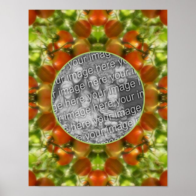 Poster Garden Cherry Tomatoes Nature Ajouter Votre Photo (Devant)