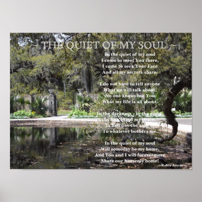 POSTER GARDEN GATE POEM (Devant)