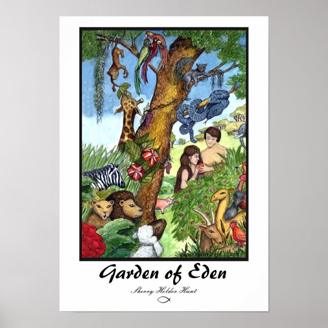 Poster Garden of Eden Print - Customisé (Devant)