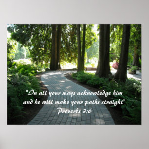 Poster Garden Path Scripture Verse