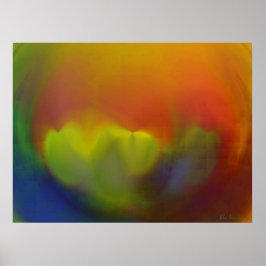 Poster Gardenias sous verre