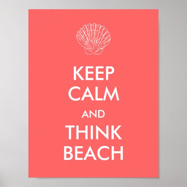 Poster - GARDER CALM BEACH (Devant)