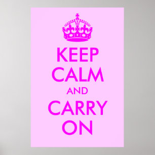 Poster Garder son calme et continuer la production