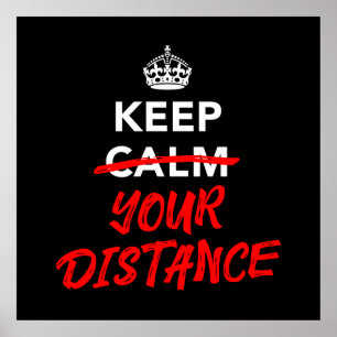 Poster Garder votre distance