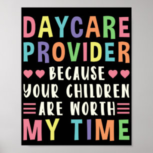 Poster Garderie Parce Que Vos Enfants Vont La Peine