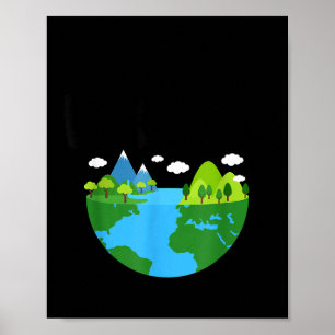 Poster Gardez la Terre Verte Journee Planete Environnemen