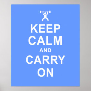 Poster Gardez l'affiche calme de motivation de forme