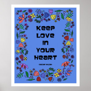 Poster Gardez l'amour dans votre cœur