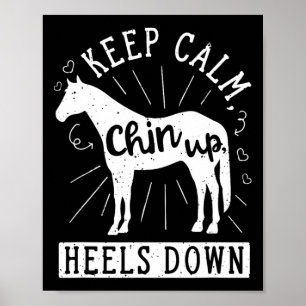 Poster Gardez Le Calme Chin En Haut talons En Bas Équitat