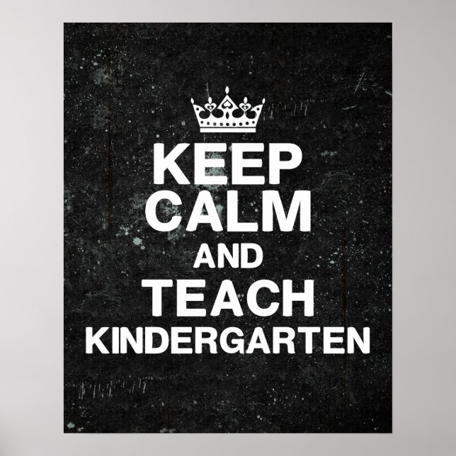 Poster Gardez le calme Enseigner maternelle Salle de clas (Devant)
