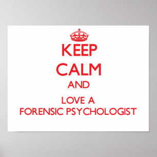 Poster Gardez le calme et aimez un psychologue légal