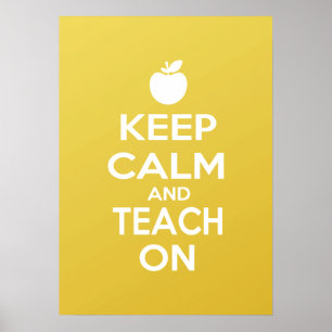 Poster Gardez le calme et apprenez-le