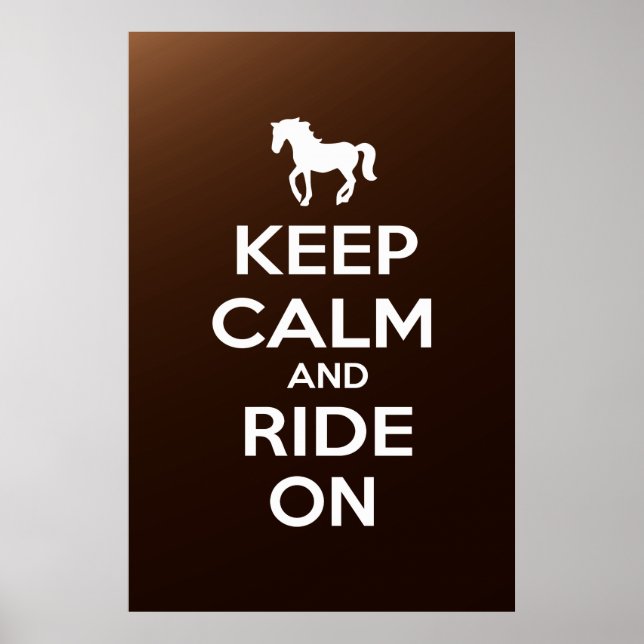 Poster Gardez le calme et continuez (Devant)