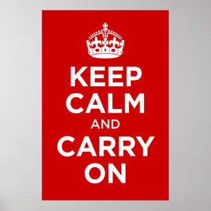 Poster Gardez le calme et continuez
